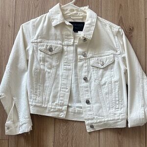 All Saints White Jean Jacket